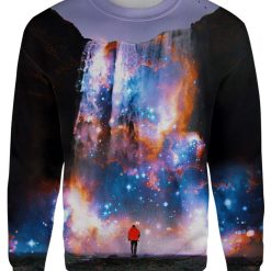 Cosmic Waterfall Xmas 3D Sweater