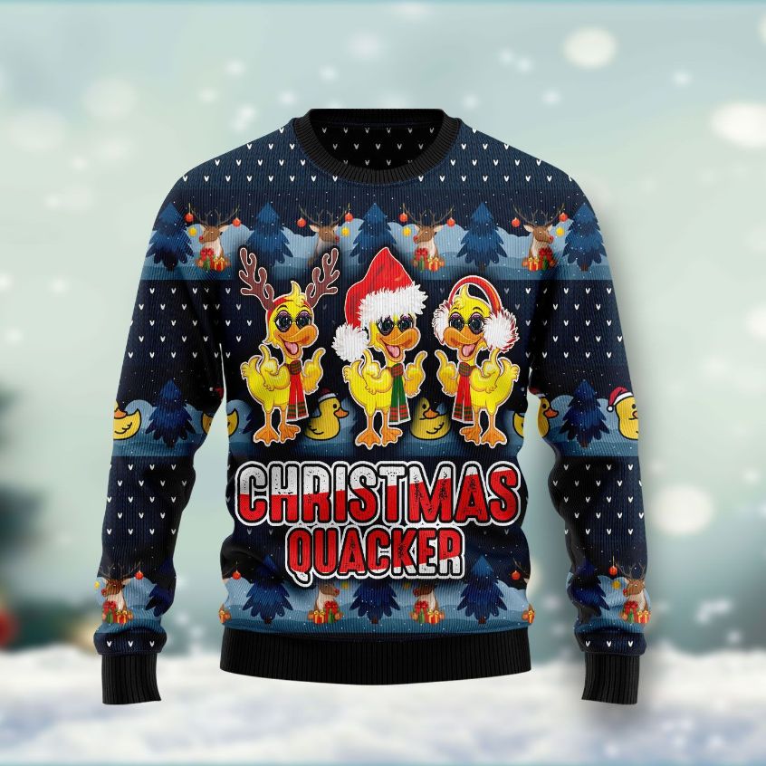Cute Duck Quacker Sweater 3D Xmas