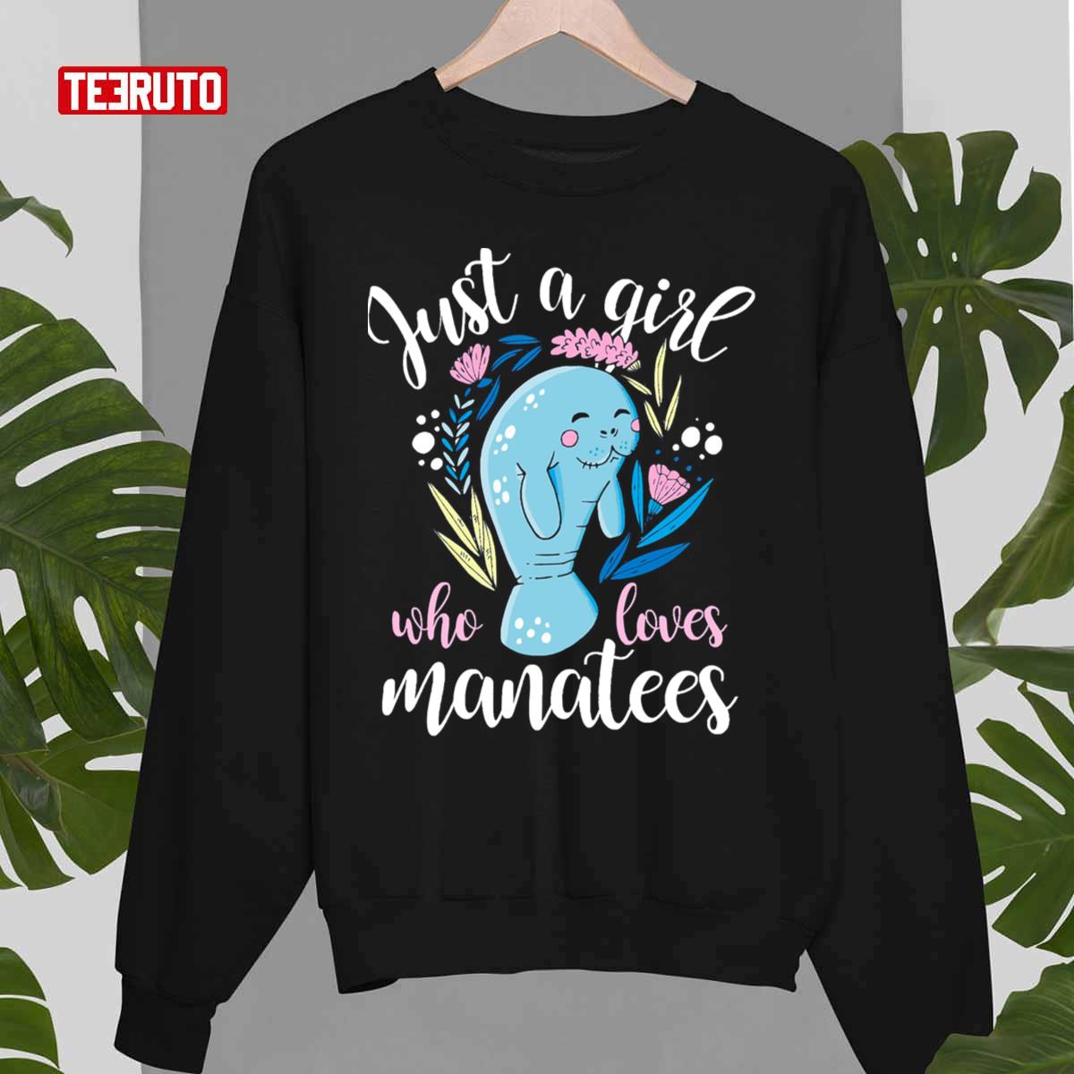 Cute Just A Girl Who Loves Manatees Unisex T-Shirt