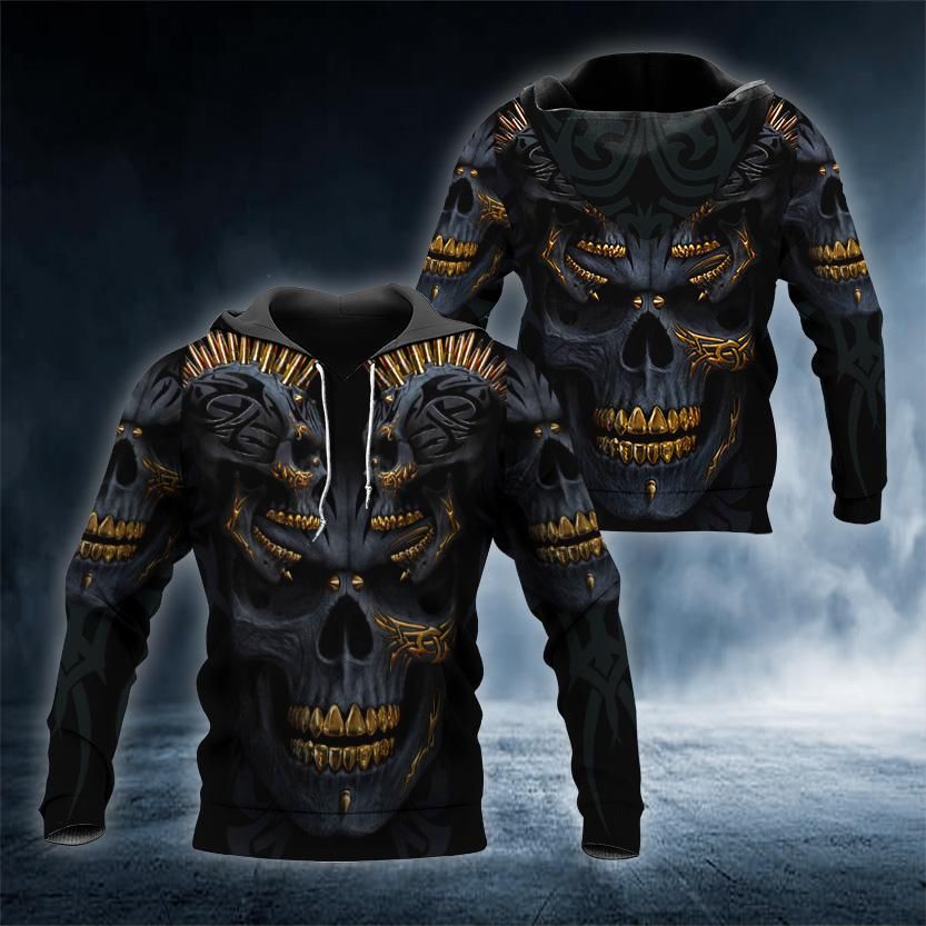 Dark War Skull 3D Hoodie