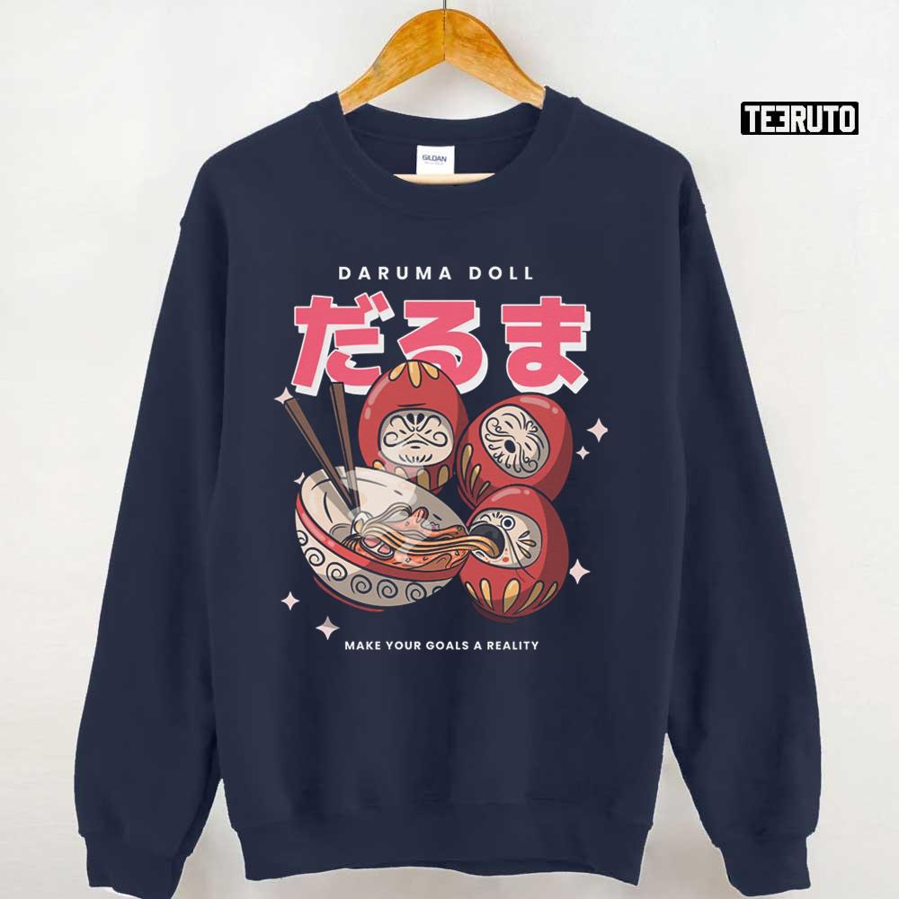 Daruma Doll Funny Anime Vintage Japanese 90s Unisex Sweatshirt