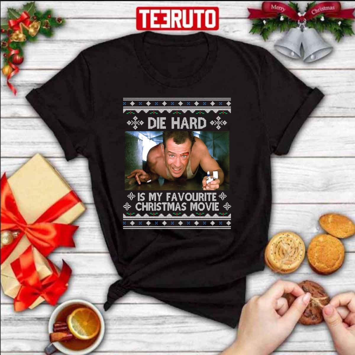 Die Hard Yippee Ki Yay Favourite Christmas Movie Ugly Unisex T-Shirt