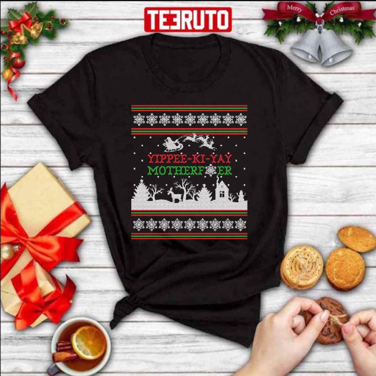 Die Hard Yippee-Ki-Yay Ugly Christmas Unisex T-Shirt