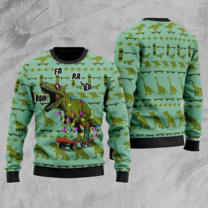 Dinosaurs Roar 3D Christmas Sweater