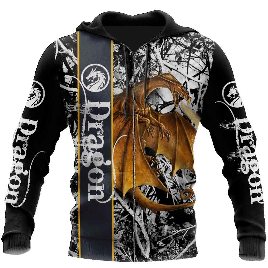 Dragon All Over Printed Hoodie