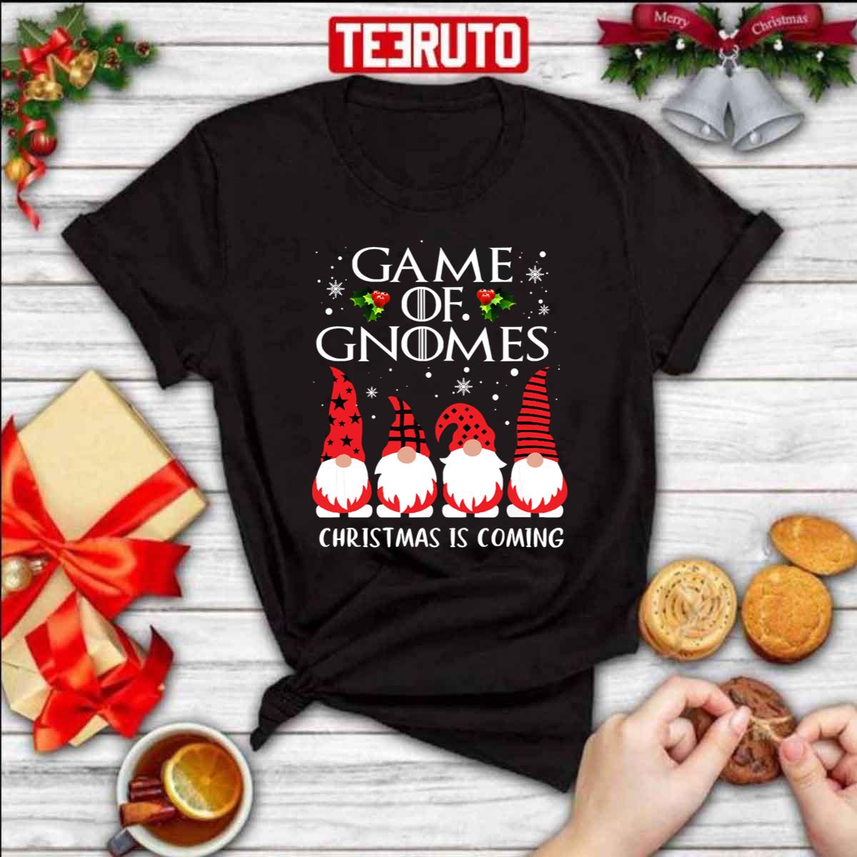 Funny Game Gnomes Christmas Is Coming Xmas Pajama Unisex Sweatshirt
