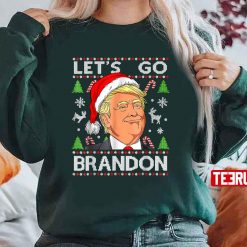Funny Let’s Go Brandon Trump Ugly Christmas Unisex Sweatshirt