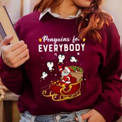 Funny Penguins For Everybody Christmas Sweatshirt