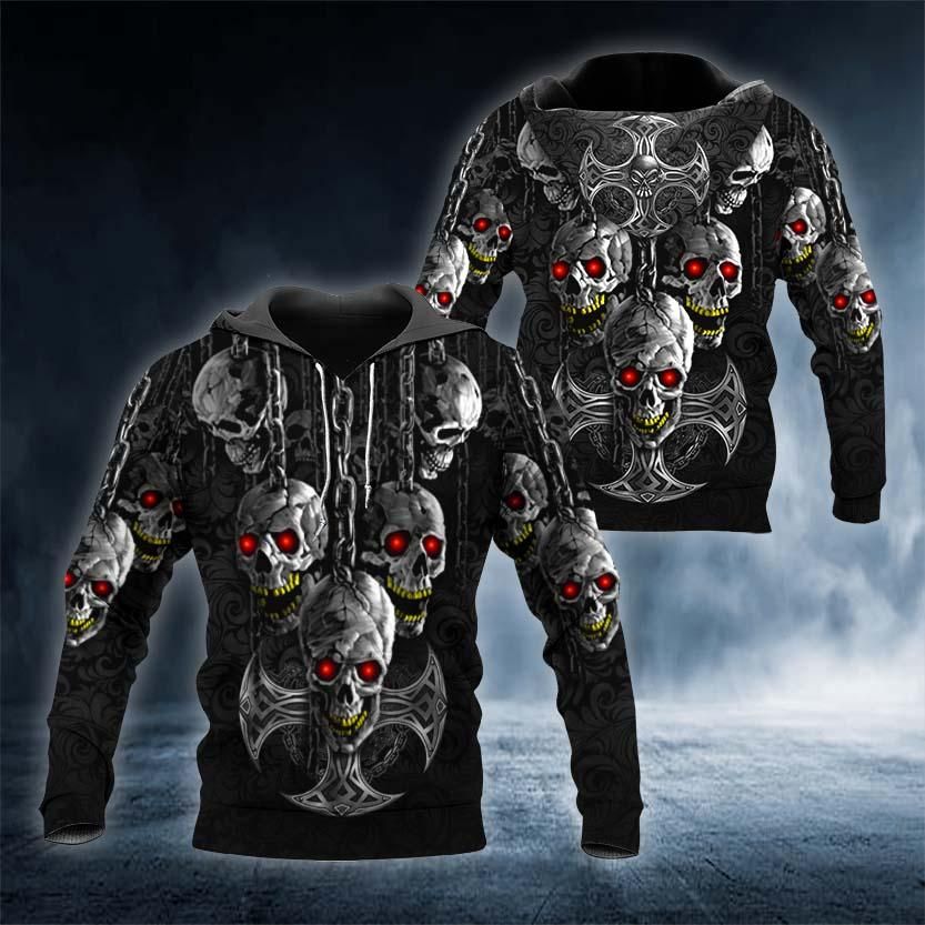 Ghost Skull 3D Hoodie