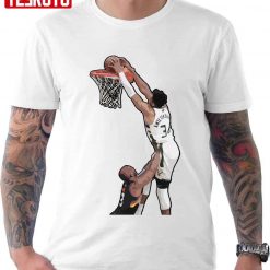 Giannis Antetokounmpo Game-Winning Dunk Over Unisex T-Shirt