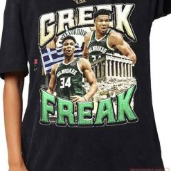 Giannis Antetokounmpo Greek Freak Vintage 90s Bootleg Unisex T-Shirt