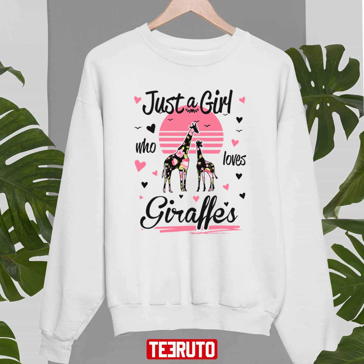 Just A Girl Who Loves Giraffes Unisex Sweatshirt