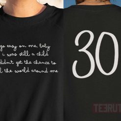 Go Easy On Me Lyrics Aesthetic Adele 30 Unisex Sweatshirt