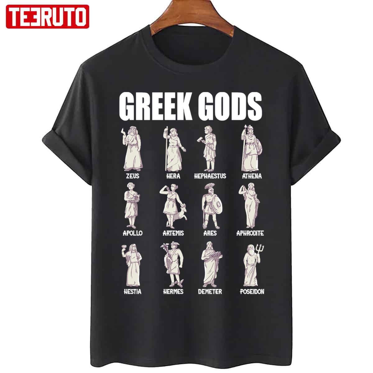 Greek Gods Ancient Mythology Grece Unisex T-Shirt