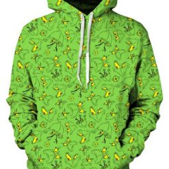 Grinch Faces Pattern Pullover And Zipped 3D Hoodie
