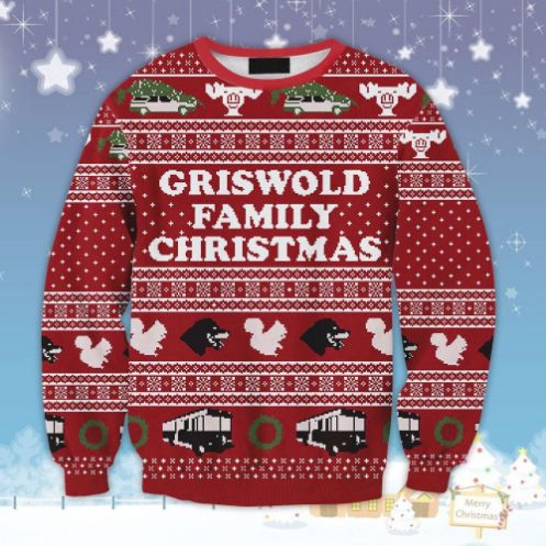 Griswold Family Ugly Christmas Wool Knitted Sweater