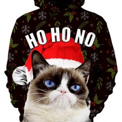 Grumpy Cat Christmas Pullover And Zipped 3D Hoodie