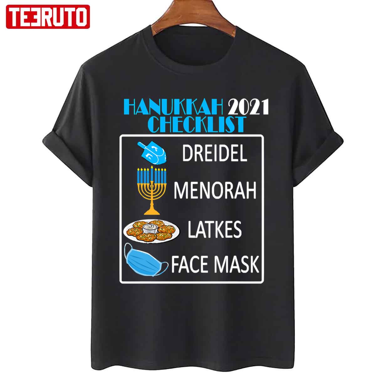 Hanukkah 2021 Checklist Chanukah Unisex T-Shirt