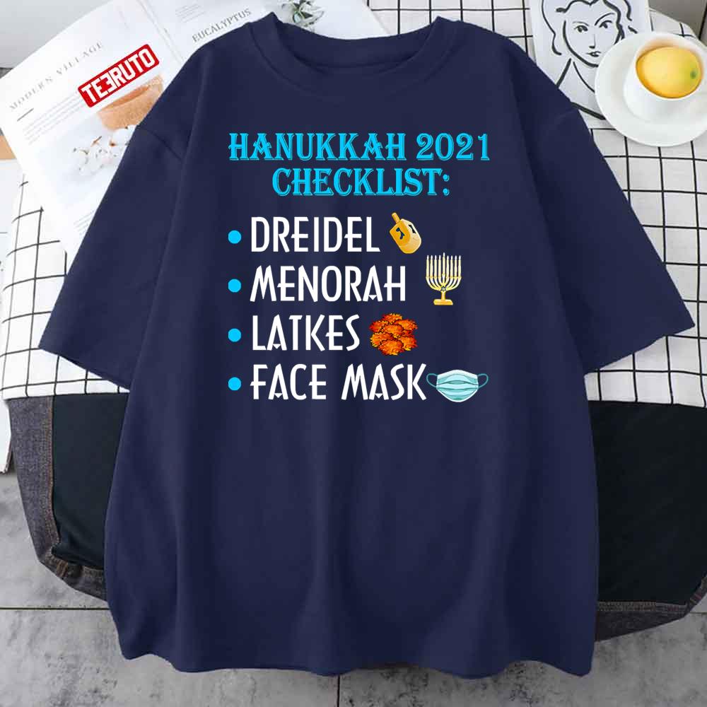 Hanukkah 2021 Checklist Happy Witty Unisex T-Shirt