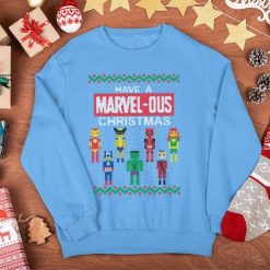 Have A Marvelous Xmas Superhero Ugly Sweatshirt