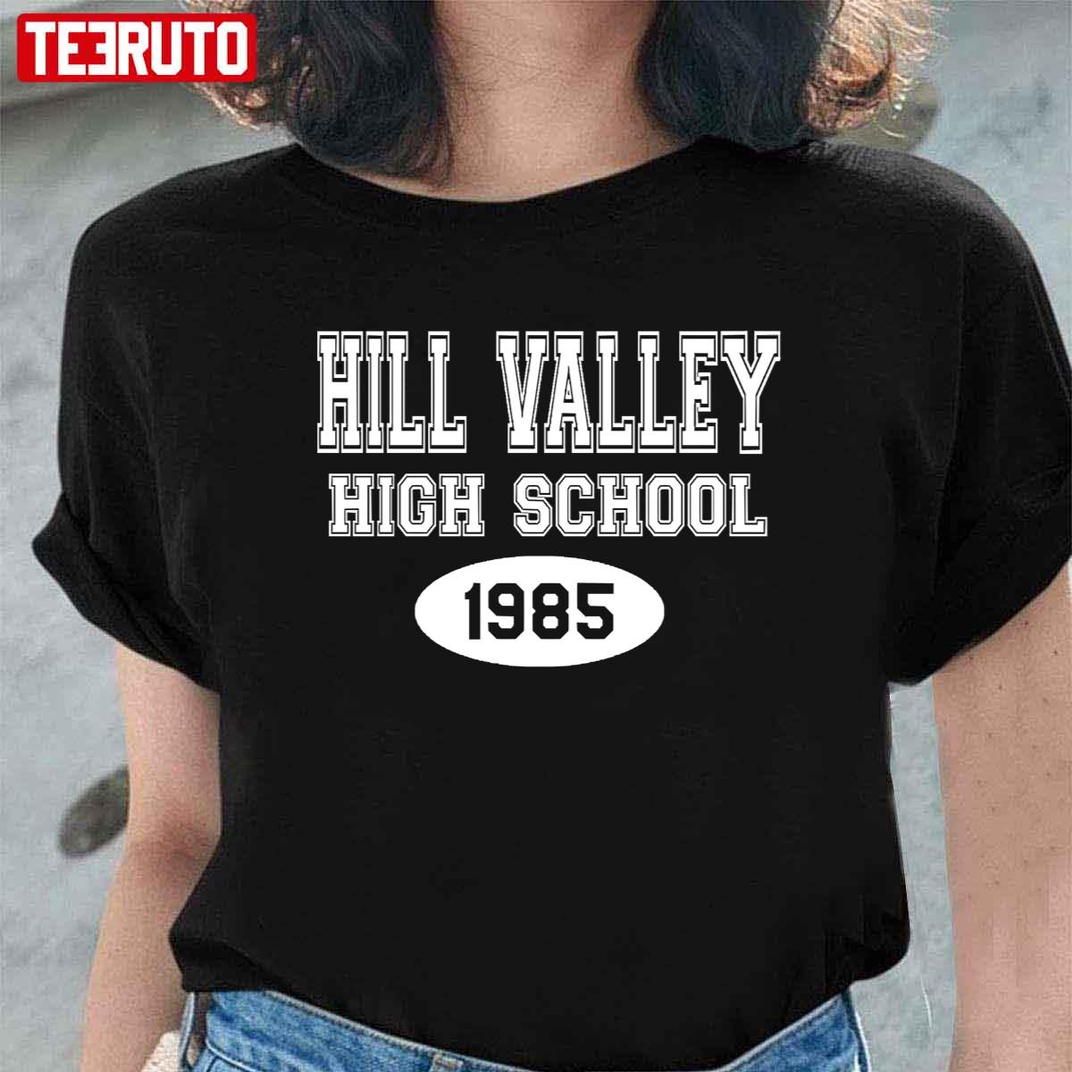 Hill Valley High School 1985 Back To The Future Vintage Unisex T-Shirt