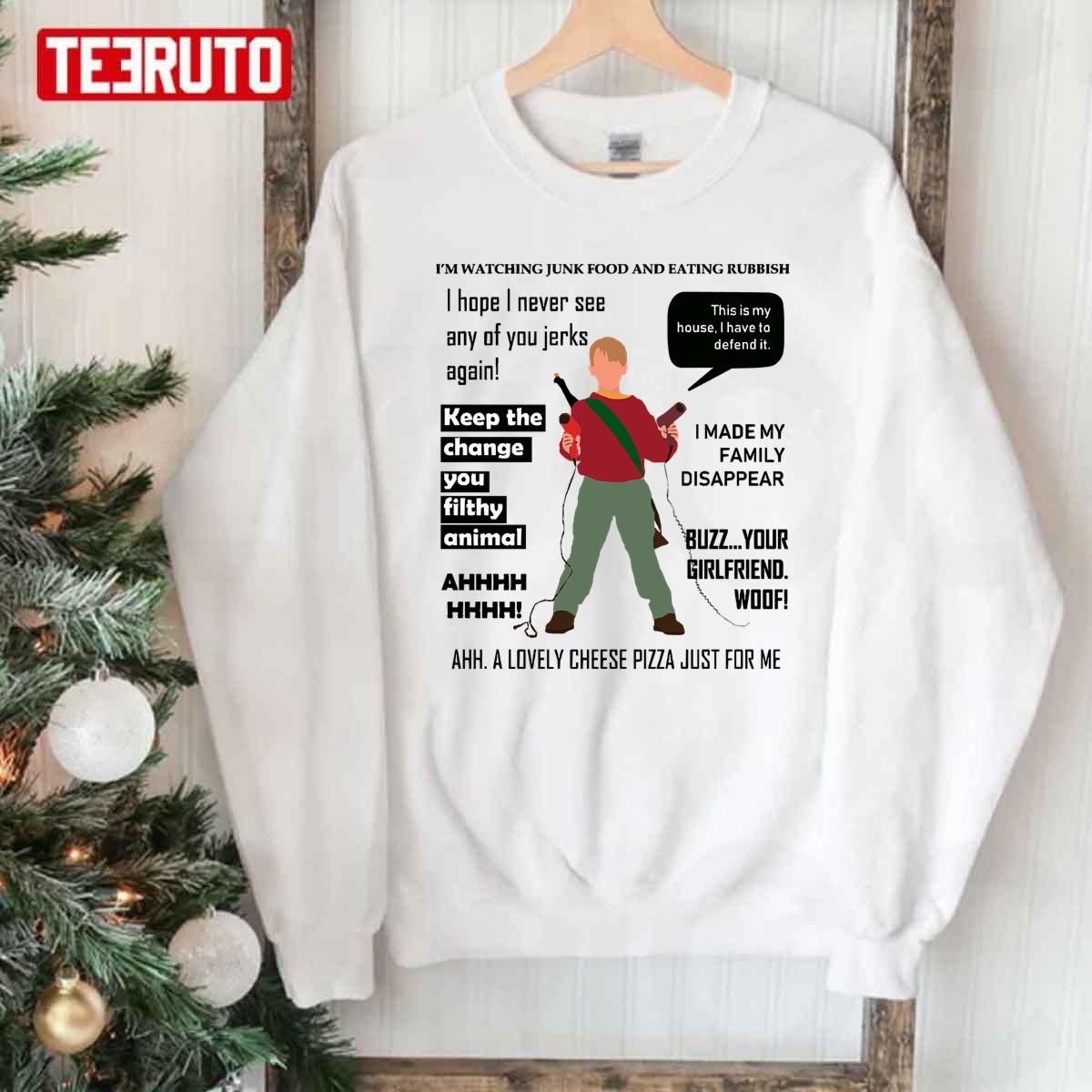 Home Alone Kevin Action Weapons Unisex Sweatshirt
