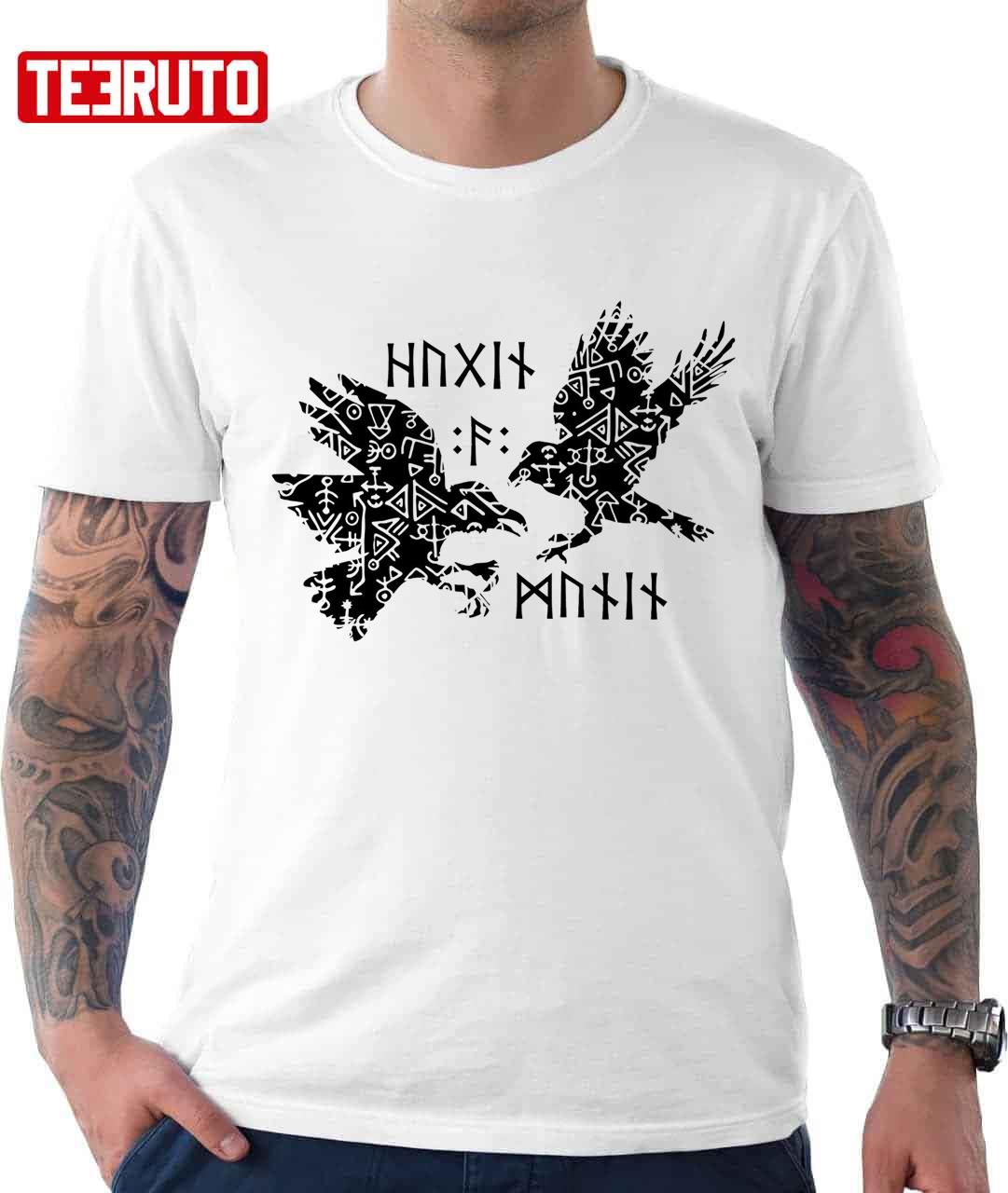 Huginn And Muninn Ravens Viking Fan Odin Scandinavian Mythology Celtic Unisex Sweatshirt