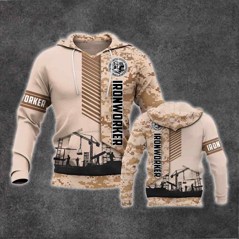 Ironworker Camo 3D Hoodie