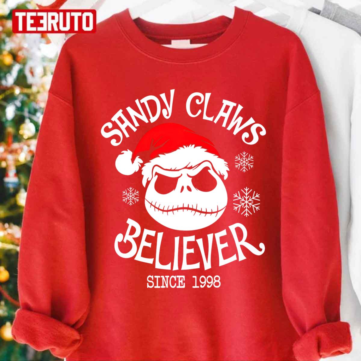 Jack Skellington Santa Biliever Since 1998 Nightmare Before Christmas Unisex Sweatshirt