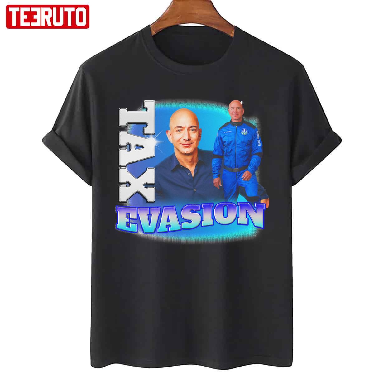 Jeffrey Bezos Tax Evasion Retro Unisex T-Shirt