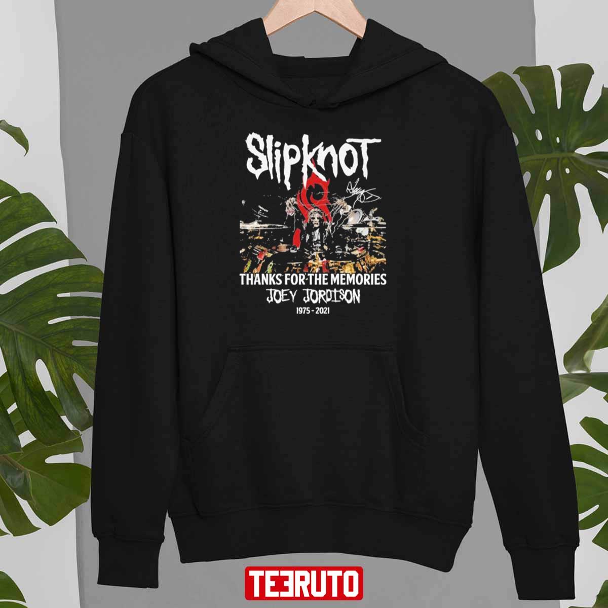 Joey Joroison Slipknot Rock Band Thanks For The Memories 2021 Unisex T-Shirt Hoodie