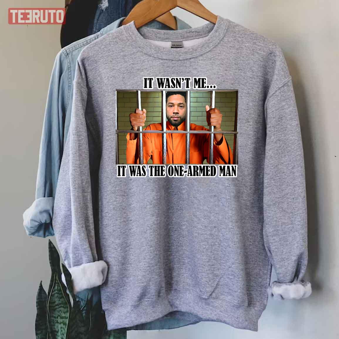 Jussie Smollett Innocence It Was The One-Armed Man Unisex Sweatshirt