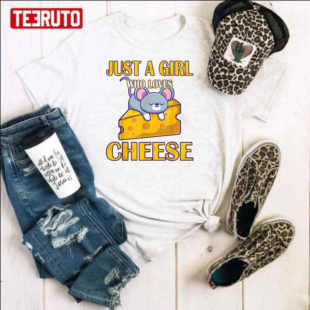 Just A Girl Who Loves Cheese And Mouse Unisex Sweatshirt