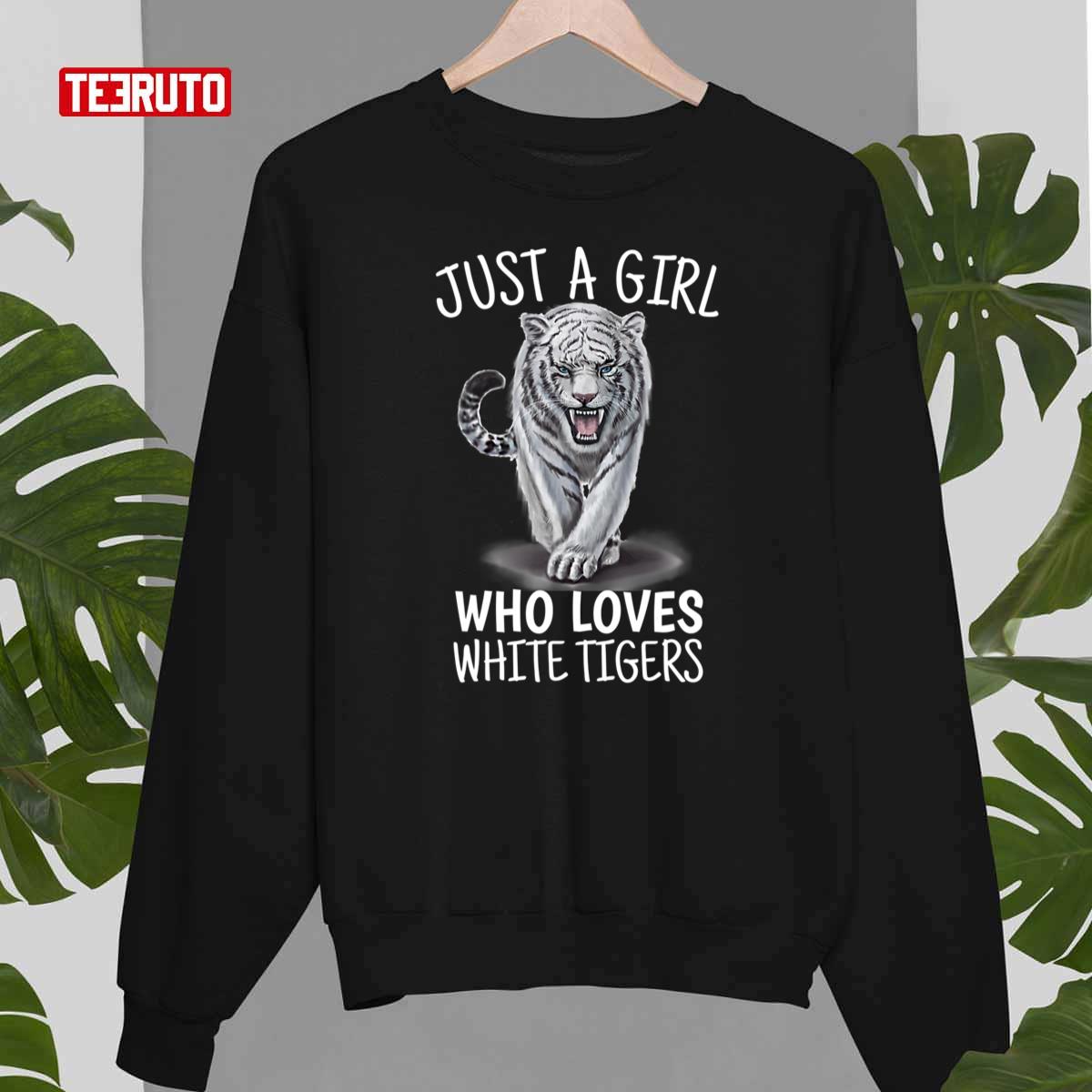 Just A Girl Who Loves Tigers Unisex Sweatshirt