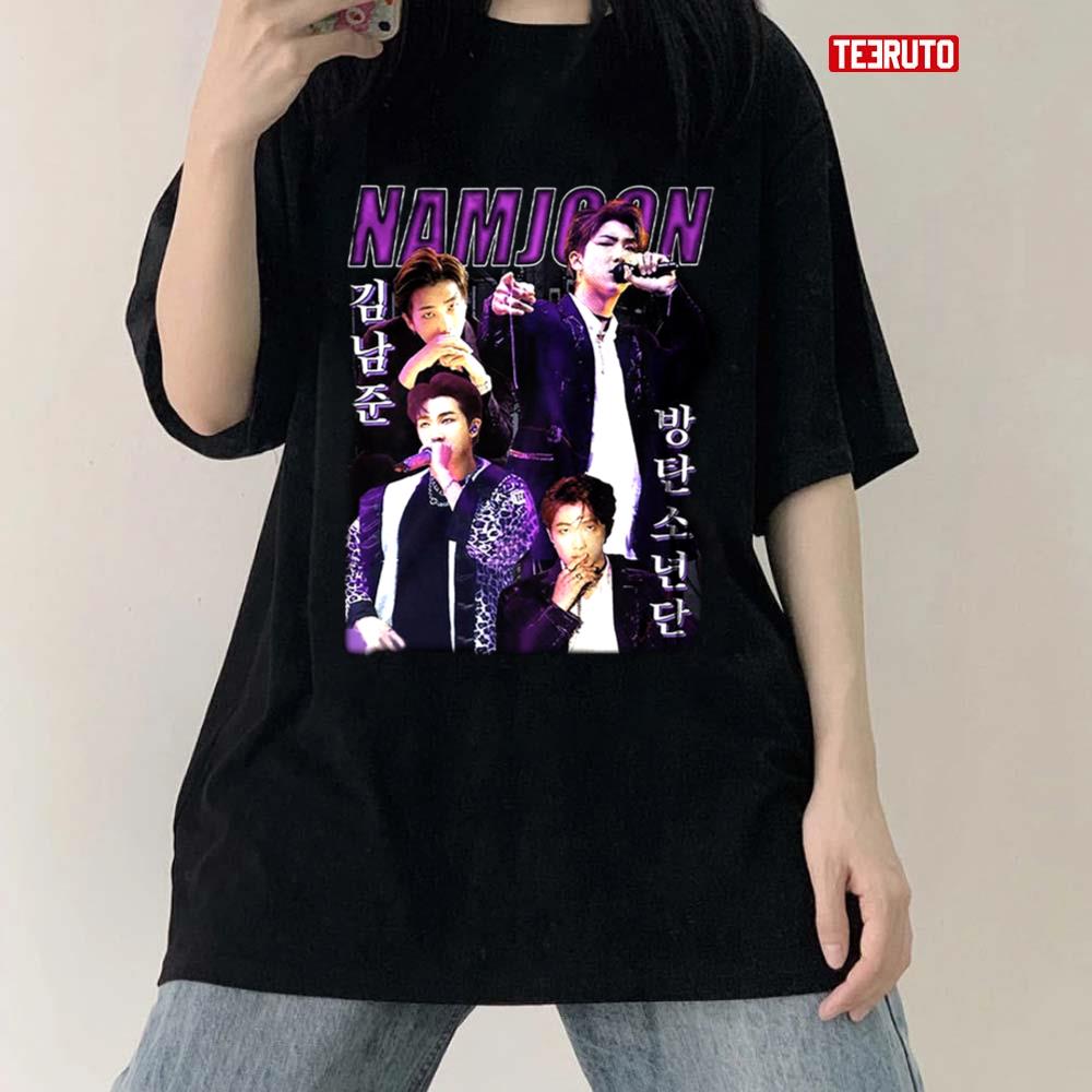 Kim Nam Joon Korean Rapper Bootleg Vintage Style Bts T-Shirt