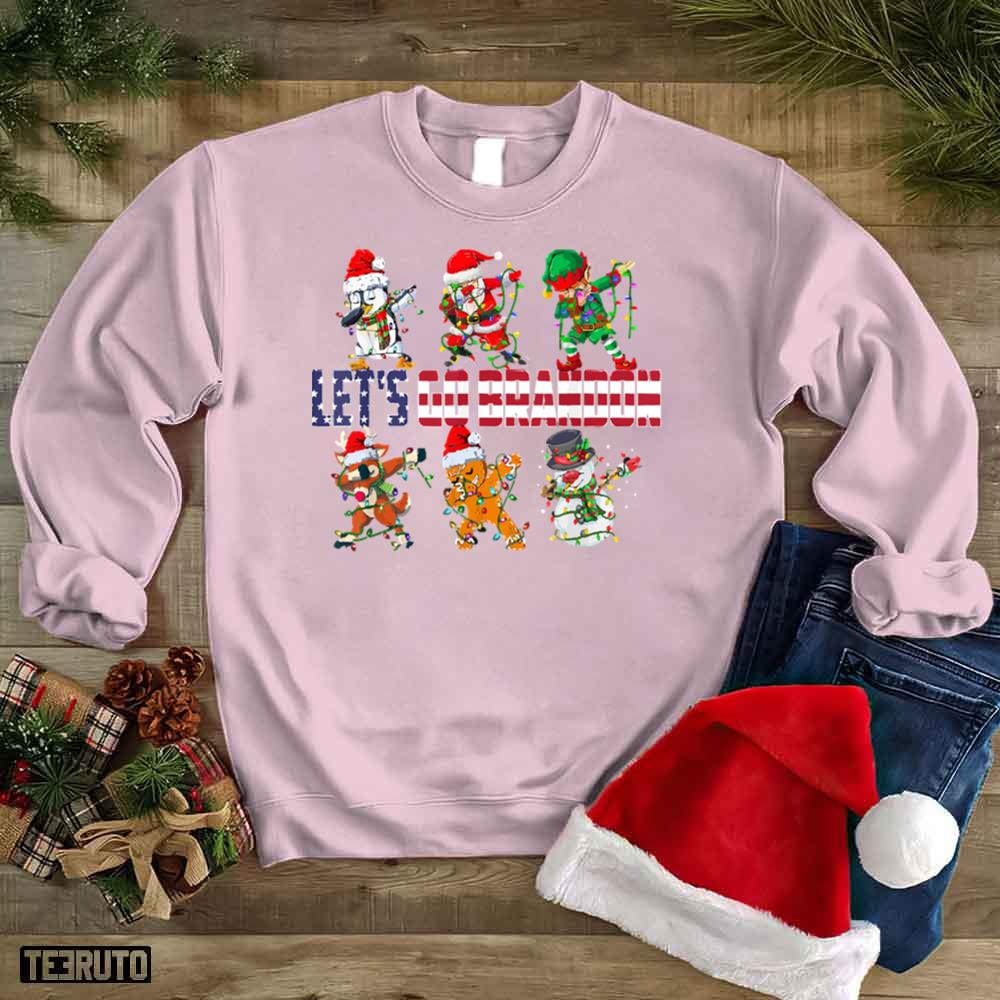 Let’s Go Brandon Christmas Funny Dabbing FJB Unisex Sweatshirt