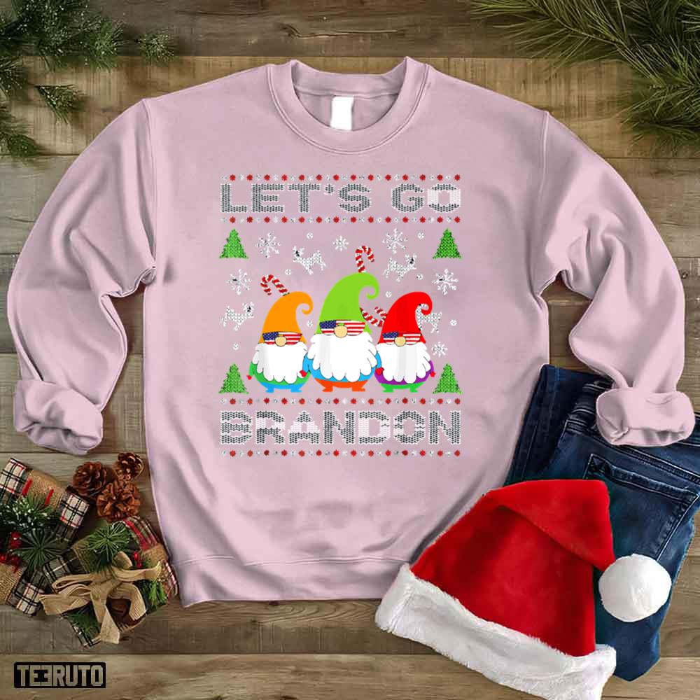 Let’s Go Brandon Christmas Gnomes Ugly Unisex Sweatshirt