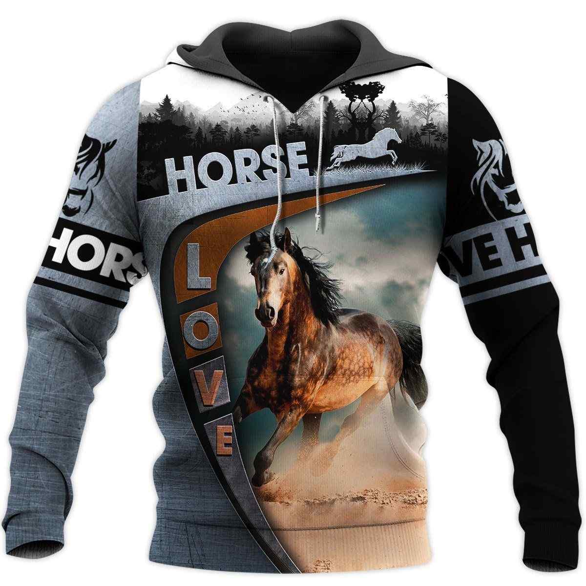Love Horse 3D Hoodie