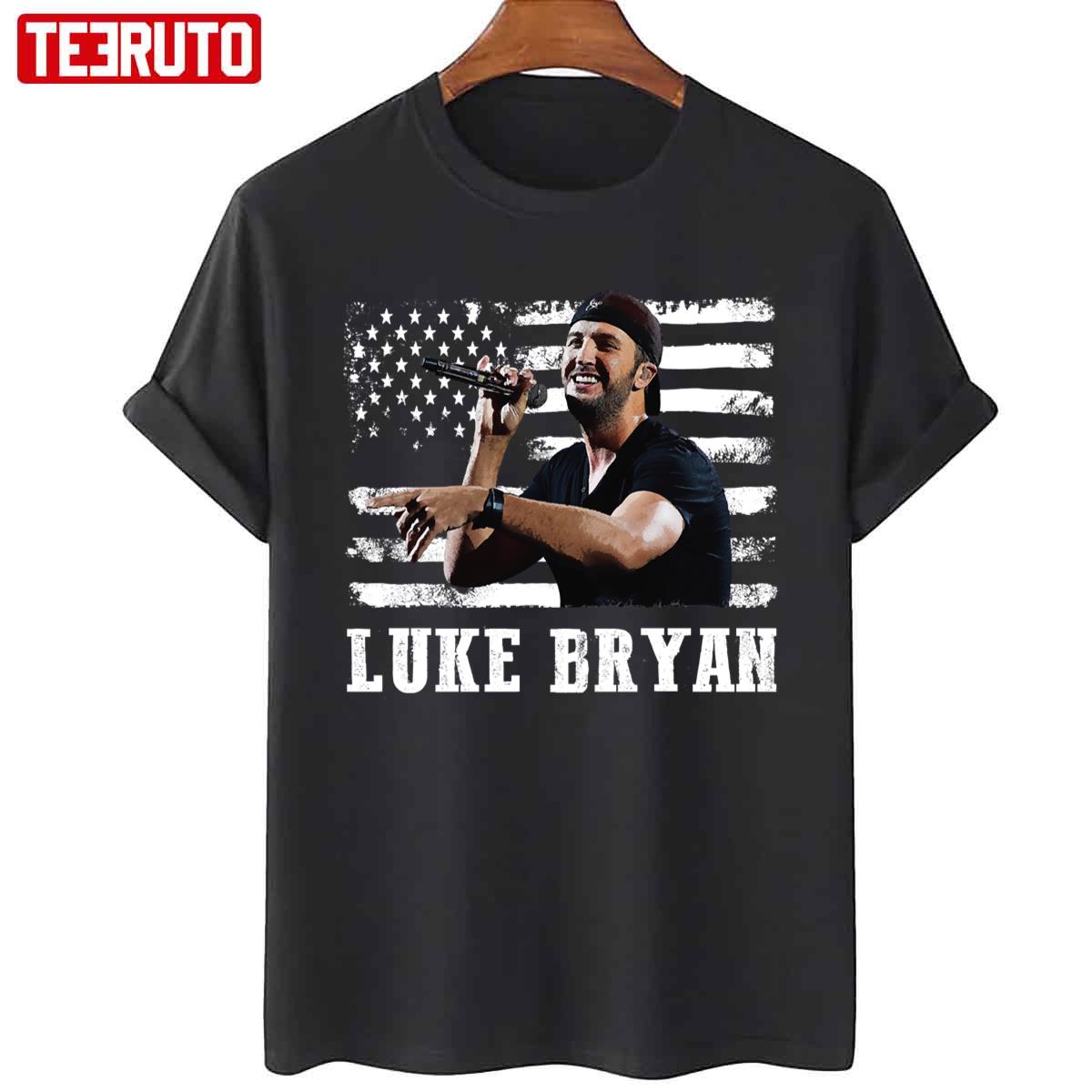 Luke Legend American Flag Music Unisex T-Shirt