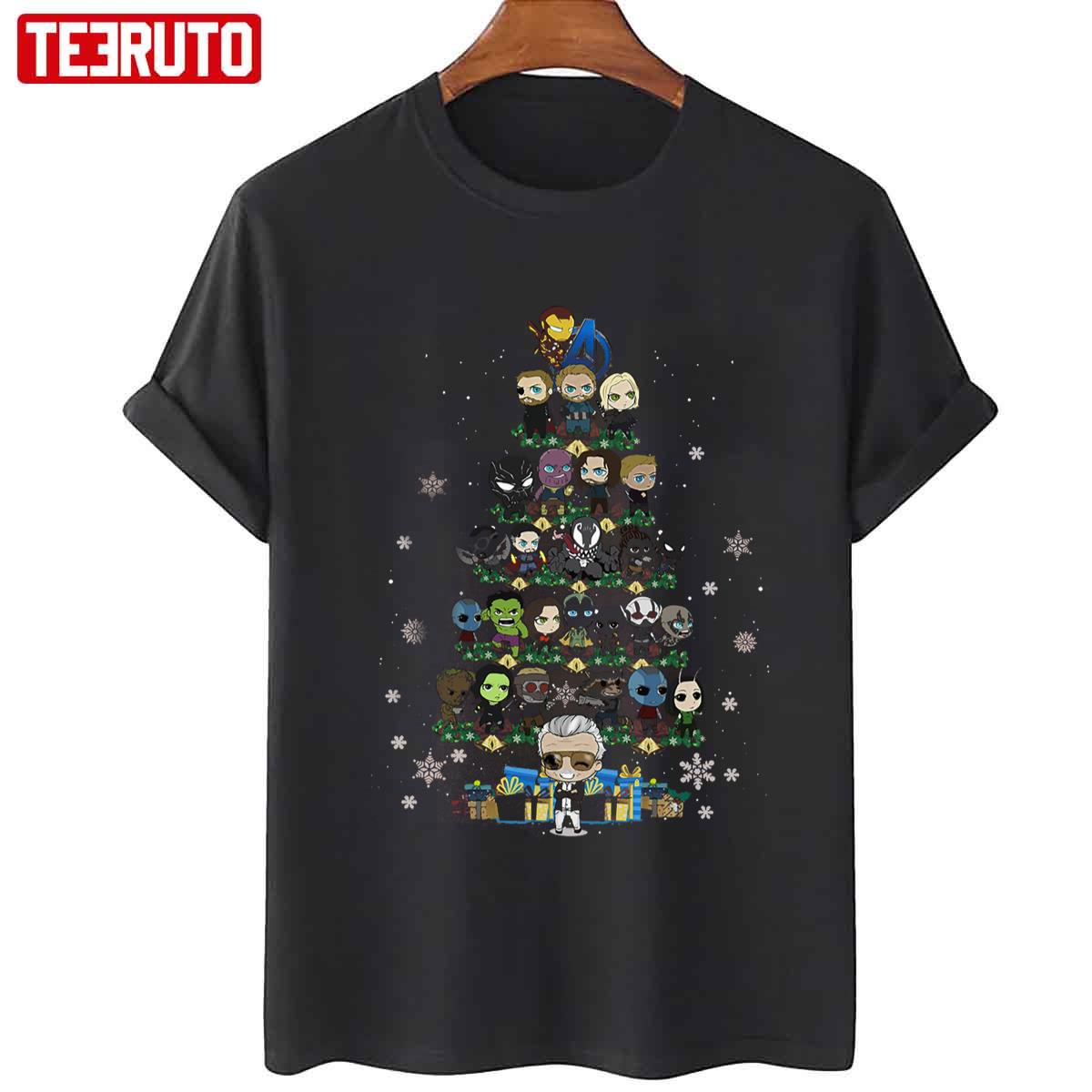 Marvel Character Tree 2021  Avengers Super Hero Unisex T-Shirt