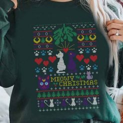 Meowy Christmas Ugly Christmas Holiday Sweatshirt
