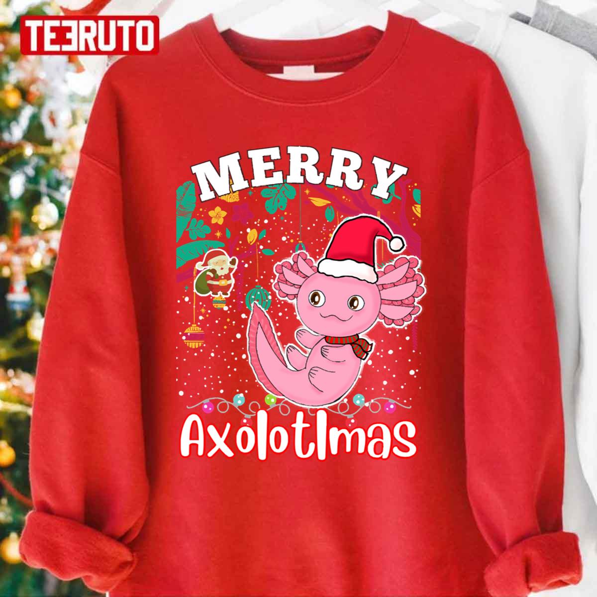Merry Axolotlmas Christmas Unisex Sweatshirt