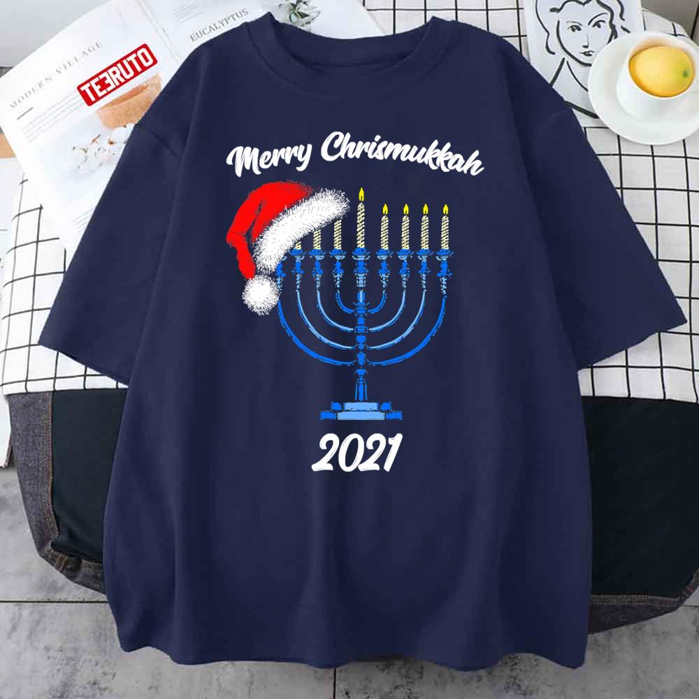 Merry Chrismukkah Happy Hanukkah 2021 Unisex T-Shirt
