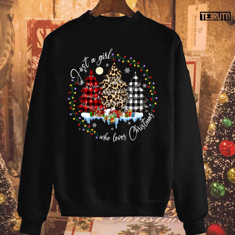 this girl loves christmas sweatshirt