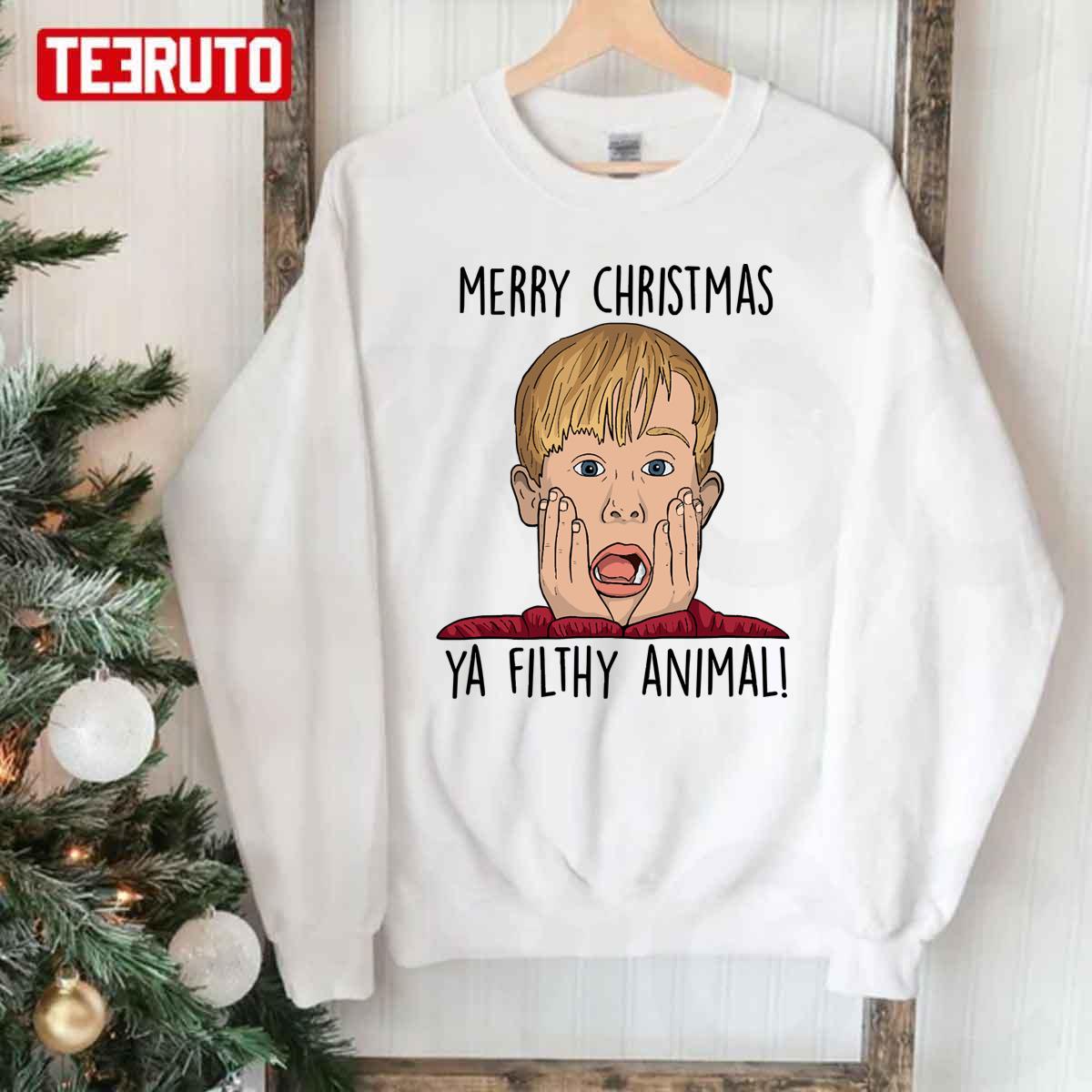 Merry Christmas Ya Filthy Animal Kevin Macaulay Culkin Unisex Sweatshirt