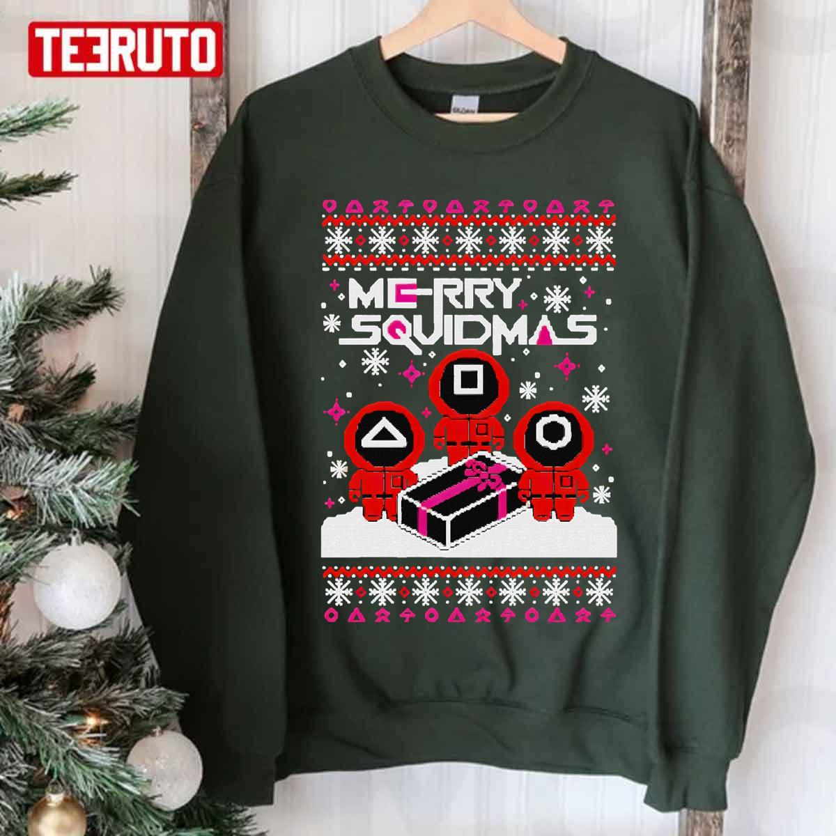 Merry Squidmas Squid Game Movie Ugly Unisex Sweatshirt