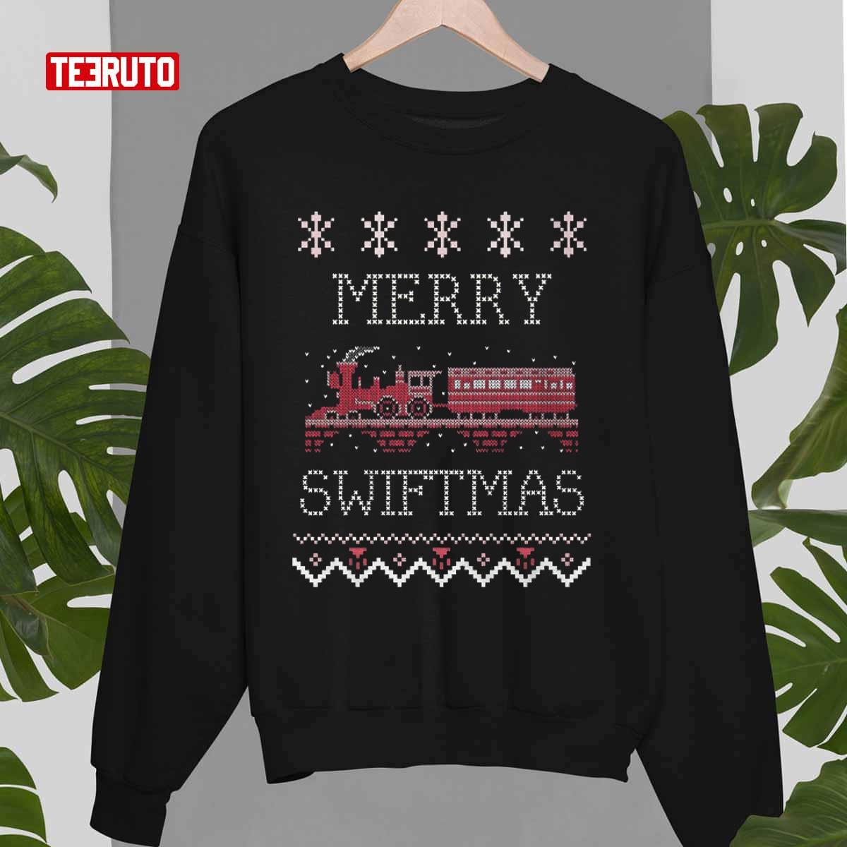 Merry Swiftmas Ugly Christmas Taylor Swift Unisex Sweatshirt