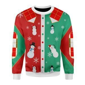 Nell’s Snowmen Ugly Christmas Sweater 3D
