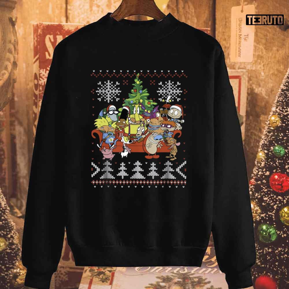 Nickelodeon Ugly Cartoon Christmas Unisex Sweatshirt