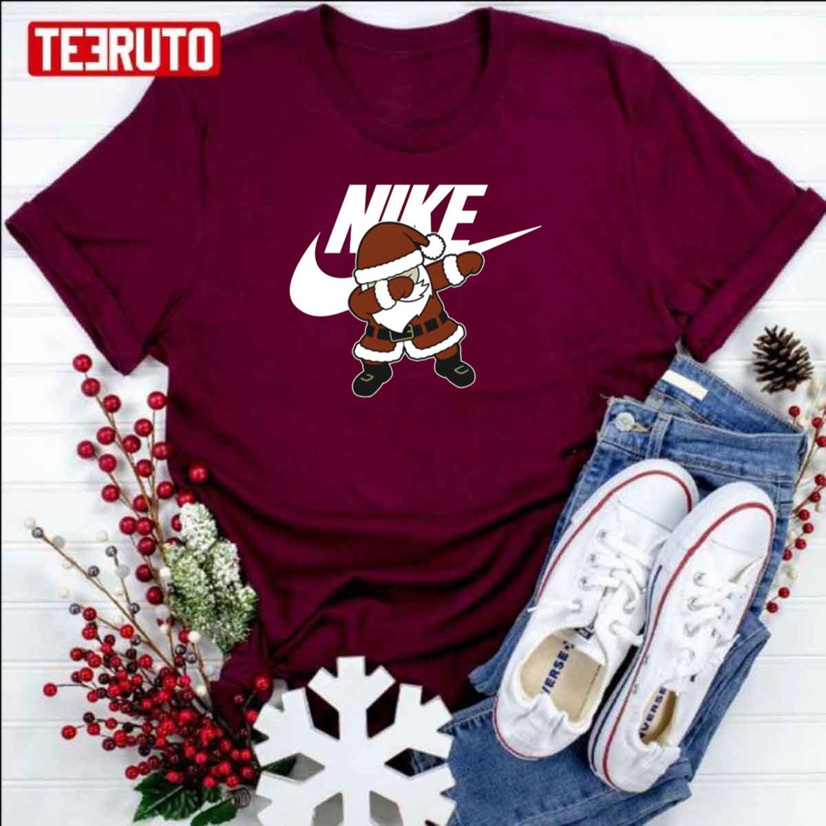 Nike Christmas Santa Claus Dabbing Unisex T-Shirt